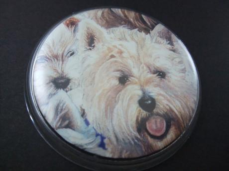 Twee Highland White Terriers( Westie) gezinshonden, clip